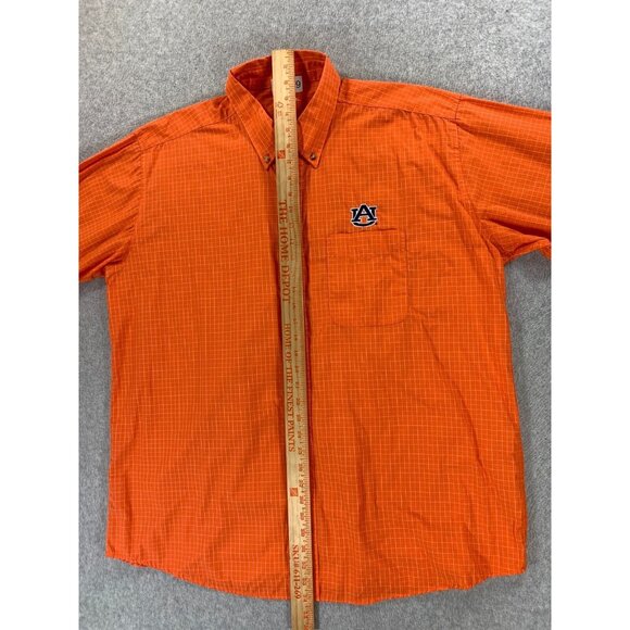 Auburn Tigers Antigua Checked Long Sleeve Button Down Campus Shirt (Men's XL) - Picture 9 of 12
